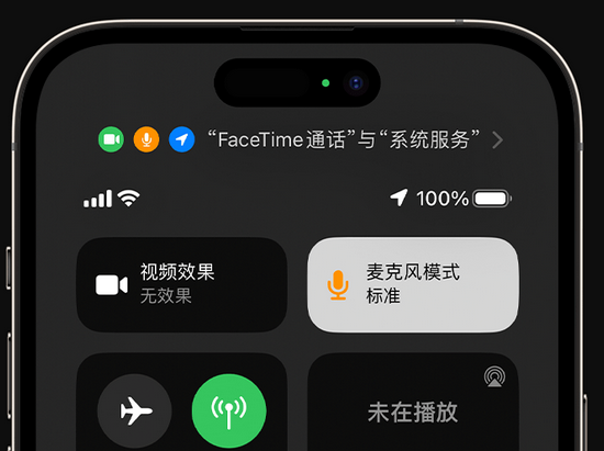 晋州苹果授权维修网点分享iPhone在通话时让你的声音更清晰 